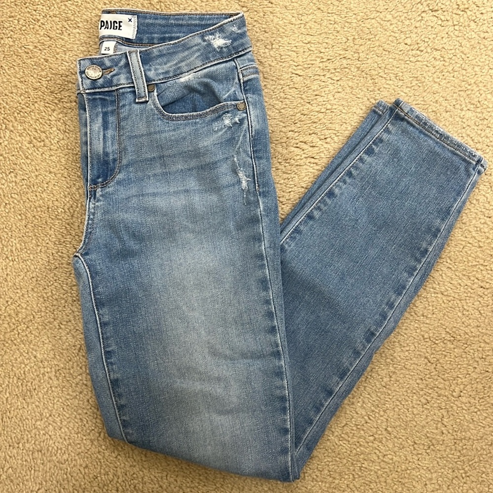 Paige Verdugo Crop Light Wash Jeans